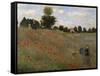 Poppy Field at Argenteuil, c.1873-Claude Monet-Framed Stretched Canvas