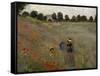 Poppy Field at Argenteuil, c.1873-Claude Monet-Framed Stretched Canvas