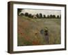 Poppy Field at Argenteuil, c.1873-Claude Monet-Framed Giclee Print