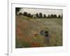 Poppy Field at Argenteuil, c.1873-Claude Monet-Framed Giclee Print