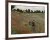 Poppy Field at Argenteuil, c.1873-Claude Monet-Framed Giclee Print