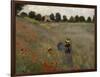 Poppy Field at Argenteuil, c.1873-Claude Monet-Framed Giclee Print