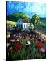 Poppy Field Cottage-Cherie Roe Dirksen-Stretched Canvas