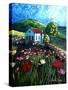 Poppy Field Cottage-Cherie Roe Dirksen-Stretched Canvas