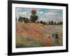 Poppy Field (Detail)-Claude Monet-Framed Art Print