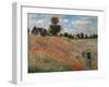 Poppy Field (Detail)-Claude Monet-Framed Art Print