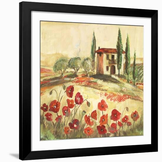 Poppy Field I-Gregory Gorham-Framed Art Print