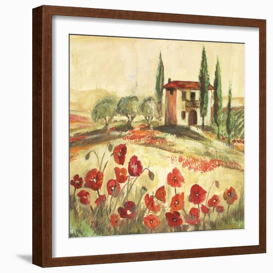 Poppy Field I-Gregory Gorham-Framed Art Print