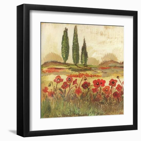 Poppy Field II-Gregory Gorham-Framed Art Print