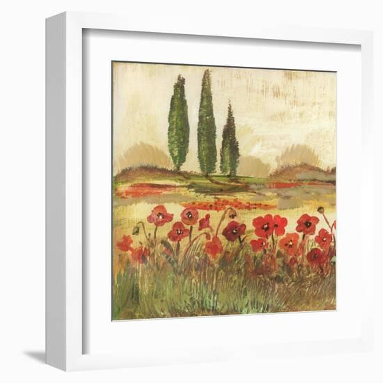 Poppy Field II-Gregory Gorham-Framed Art Print