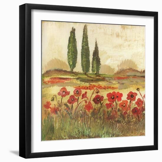 Poppy Field II-Gregory Gorham-Framed Art Print