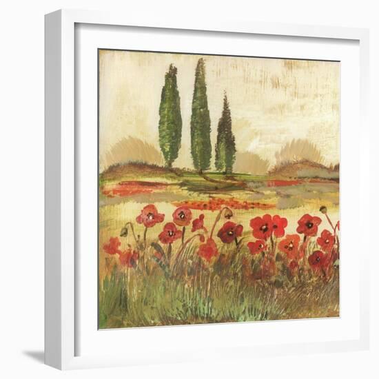 Poppy Field II-Gregory Gorham-Framed Art Print