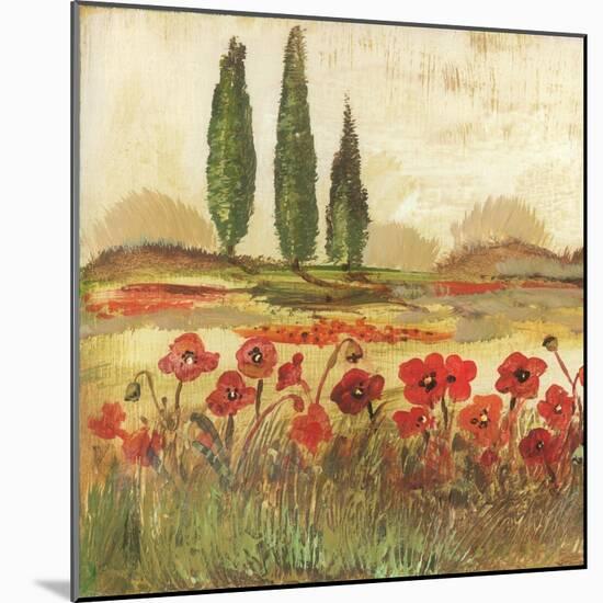 Poppy Field II-Gregory Gorham-Mounted Art Print