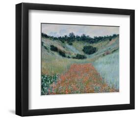 Poppy Field in a Hollow Near Giverny, 1885-Claude Monet-Framed Giclee Print