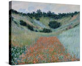 Poppy Field in a Hollow Near Giverny, 1885-Claude Monet-Stretched Canvas