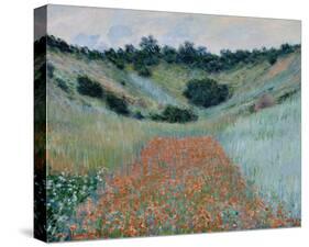 Poppy Field in a Hollow Near Giverny, 1885-Claude Monet-Stretched Canvas