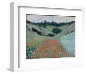 Poppy Field in a Hollow Near Giverny, 1885-Claude Monet-Framed Art Print