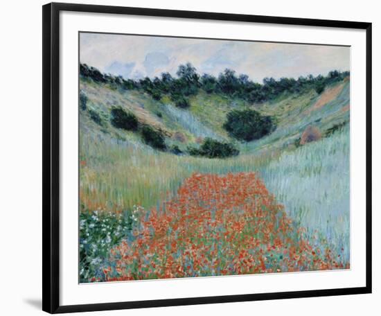 Poppy Field in a Hollow Near Giverny, 1885-Claude Monet-Framed Premium Giclee Print