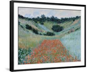 Poppy Field in a Hollow Near Giverny, 1885-Claude Monet-Framed Premium Giclee Print