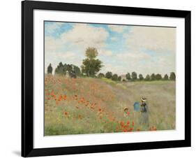 Poppy Field, Near Argenteuil, c.1873-Claude Monet-Framed Art Print