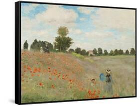 Poppy Field, Near Argenteuil, c.1873-Claude Monet-Framed Stretched Canvas