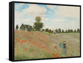 Poppy Field, Near Argenteuil, c.1873-Claude Monet-Framed Stretched Canvas