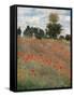 Poppy Field-Claude Monet-Framed Stretched Canvas