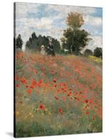 Poppy Field-Claude Monet-Stretched Canvas