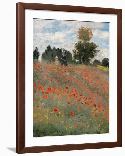 Poppy Field-Claude Monet-Framed Art Print