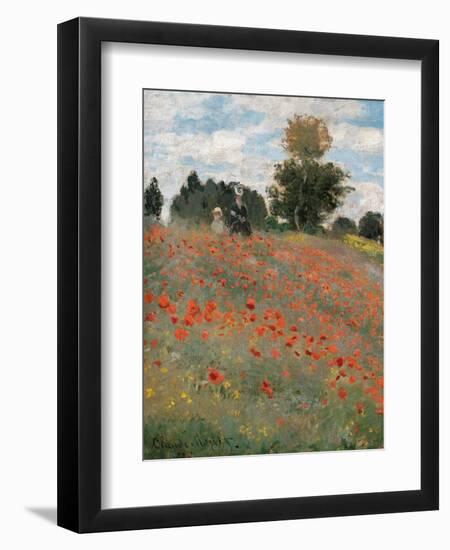 Poppy Field-Claude Monet-Framed Art Print