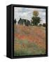 Poppy Field-Claude Monet-Framed Stretched Canvas