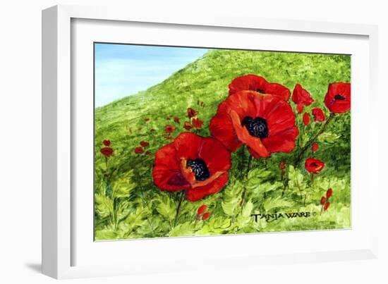 Poppy Field-Tanja Ware-Framed Giclee Print