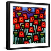 Poppy Field-John Nolan-Framed Giclee Print