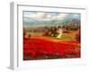 Poppy Fields Afar-Marino-Framed Art Print