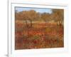 Poppy Fields In Red-Longo-Framed Art Print