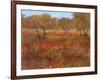 Poppy Fields In Red-Longo-Framed Art Print