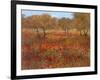 Poppy Fields In Red-Longo-Framed Art Print