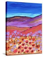 Poppy Fields-Caroline Duncan-Stretched Canvas