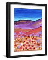 Poppy Fields-Caroline Duncan-Framed Giclee Print