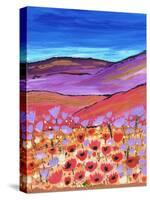 Poppy Fields-Caroline Duncan-Stretched Canvas