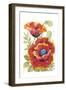 Poppy Floral I-Tim O'toole-Framed Art Print