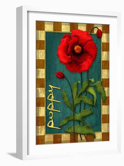 Poppy Flower-Kate Ward Thacker-Framed Giclee Print