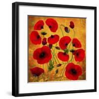 Poppy Flowers 2-Ata Alishahi-Framed Giclee Print