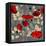 Poppy Flowers Seamless Pattern over Grey-Danussa-Framed Stretched Canvas