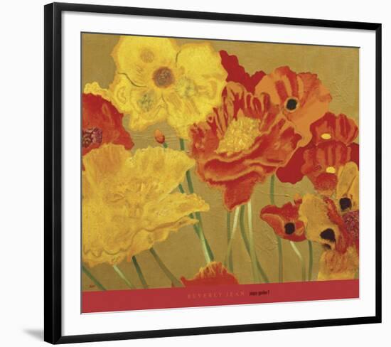 Poppy Garden I-Beverly Jean-Framed Art Print