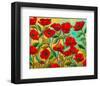 Poppy Garden-Peggy Davis-Framed Art Print