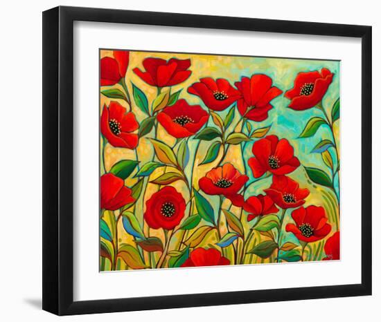 Poppy Garden-Peggy Davis-Framed Art Print