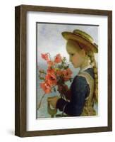 Poppy Girl-Karl Wilhelm Friedrich Bauerle-Framed Giclee Print