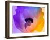 Poppy Gradient III-null-Framed Giclee Print