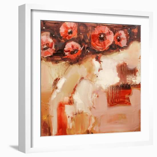 Poppy Hat-Elena Ilku-Framed Giclee Print